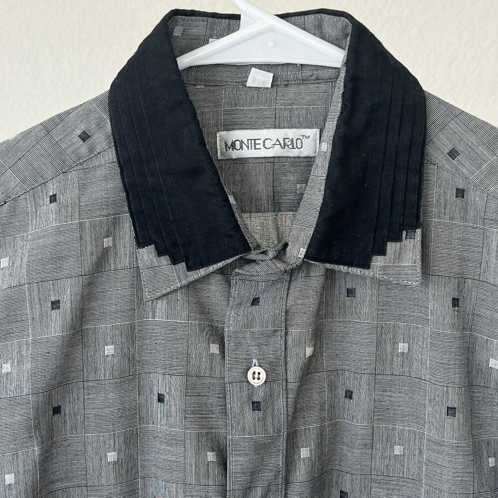 Monte Carlo Dress Shirt Medium OG Tony Montana 80's Miami Vice